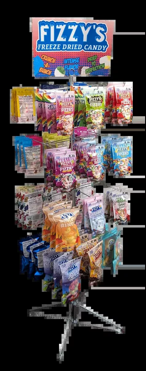 Fizzy's Freeze Dried Spinner Display Rack