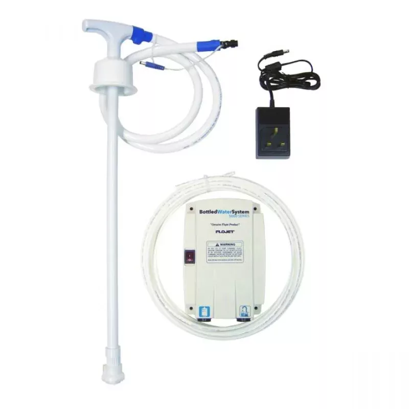 Flojet Bottle Pump with 3 Pin Plug - 3/8 Tube Push Fit