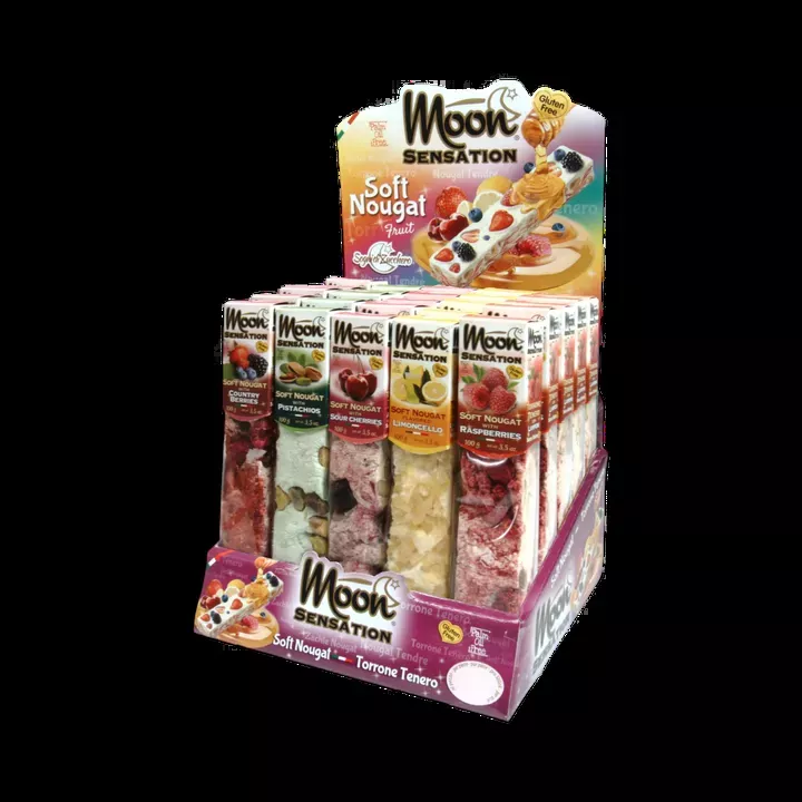 “Fruit'' soft nougat 100g stick, (display/ 25pc)
