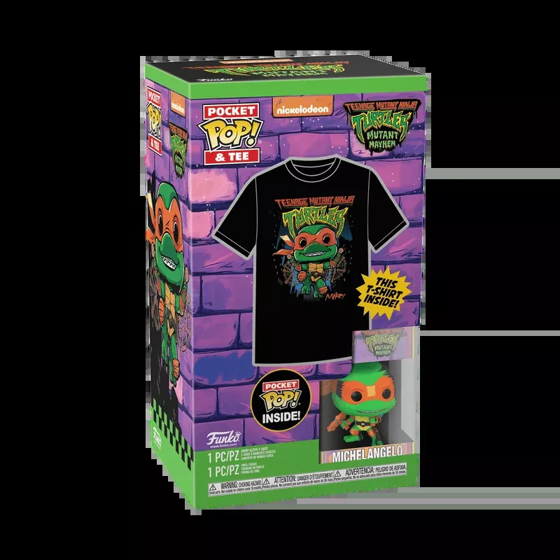 Funko Pocket Pop & Tee: TMNT - Michelangelo