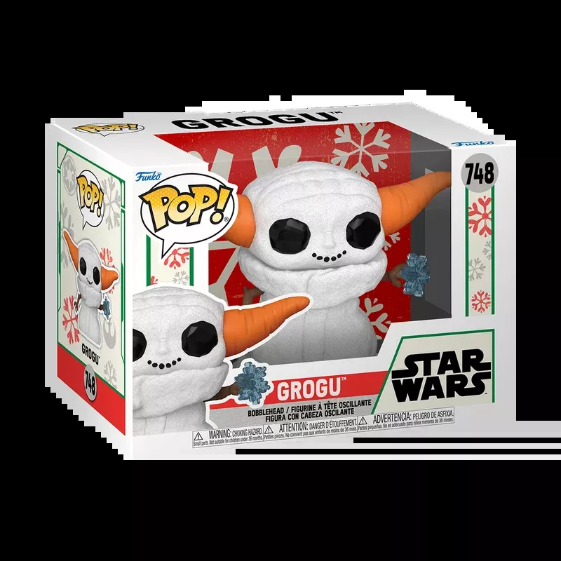 Funko Pop Star Wars: Holiday - Snowman Grogu #748