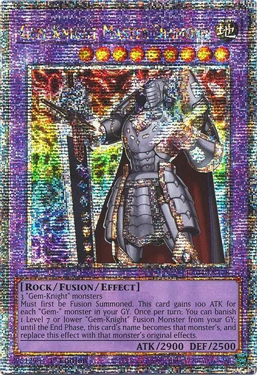 Gem-Knight Master Diamond (Quarter Century Secret Rare) - Quarter Century Stampede - RA04-EN178