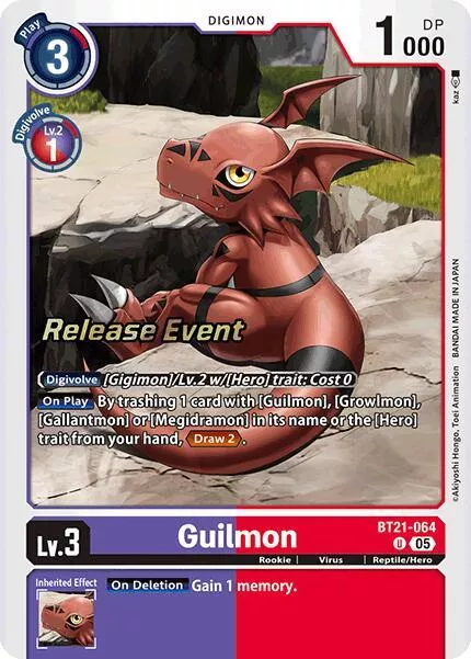 Guilmon - World Convergence Release Event Cards - BT21-064