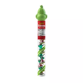 Hershey's Milk Chocolate Kisses Tube w/ Grinch - 2.08oz (SNG12)