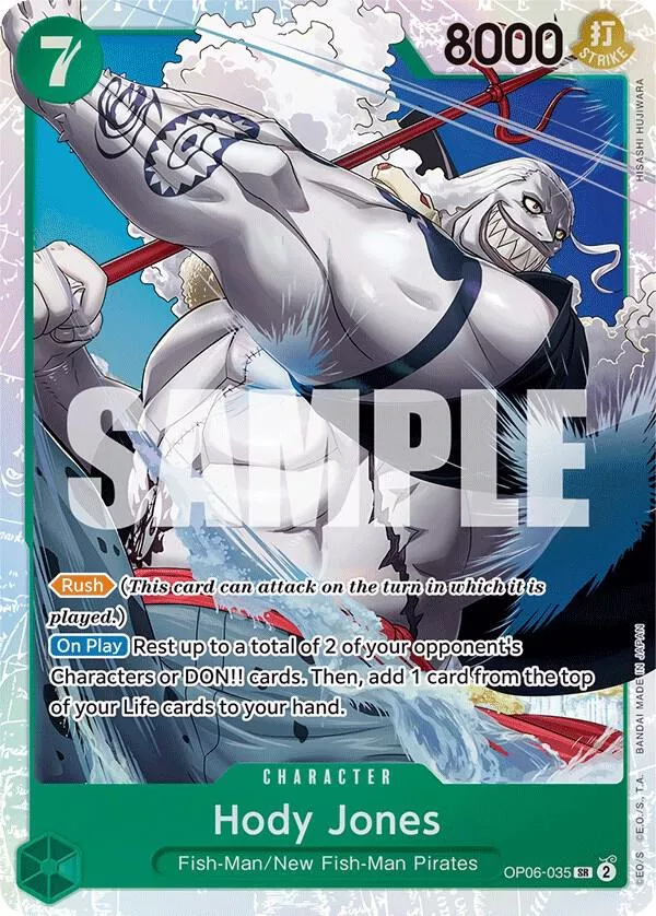 Hody Jones (035) - Wings of the Captain - OP06-035