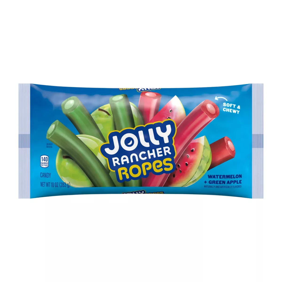 Jolly Rancher Watermelon & Green Apple Ropes 10oz Laydown Bag