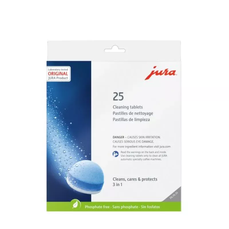 JURA 3 Phase 25CT Espresso Machines Cleaning Tablets 25053