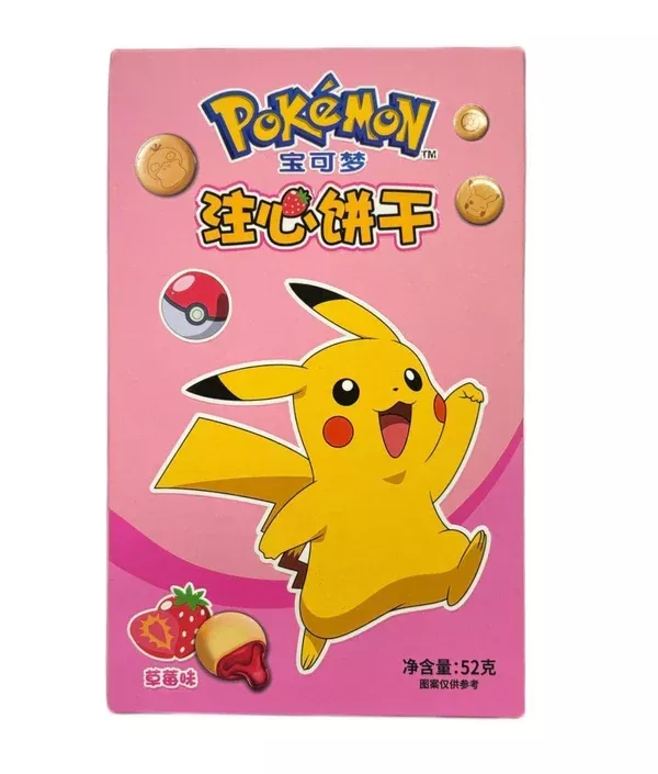 Leda Pokemon Strawberry Filled Cookies 52g (SNG12)