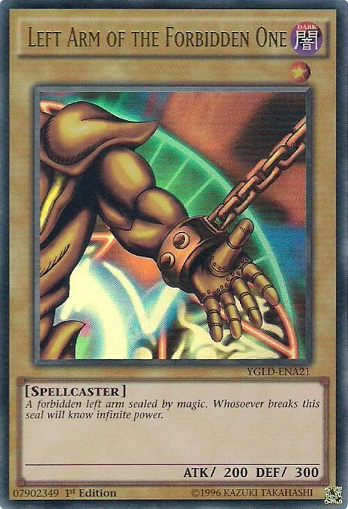 Left Arm of the Forbidden One (Unlimited) (Ultra Rare) - King of Games: Yugi's Legendary Decks - YGLD-ENA21