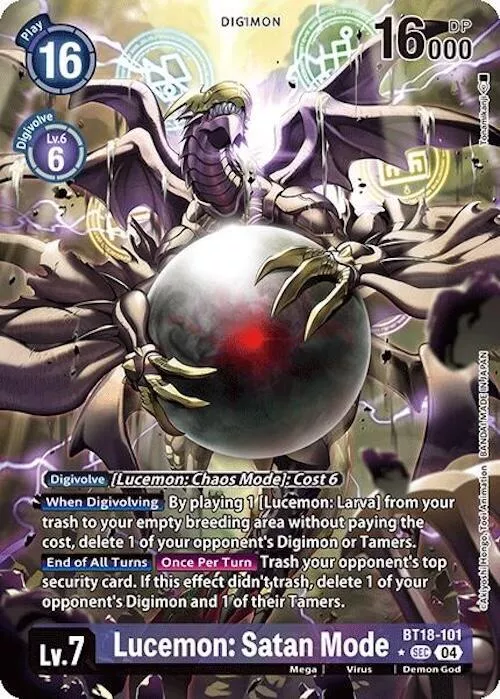 Lucemon: Satan Mode (Alternate Art) - Release Special Booster 2.0 BT-18-101