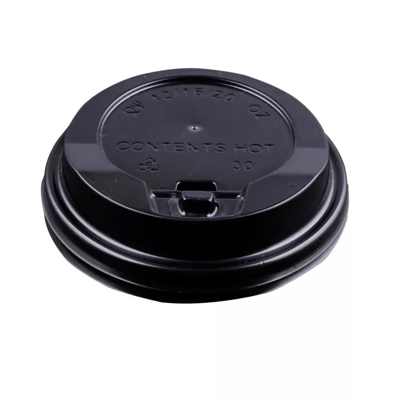Lucky Pack Enclosure Dome Lid for 8oz Coffee Cups and Paper Hot Cups, White