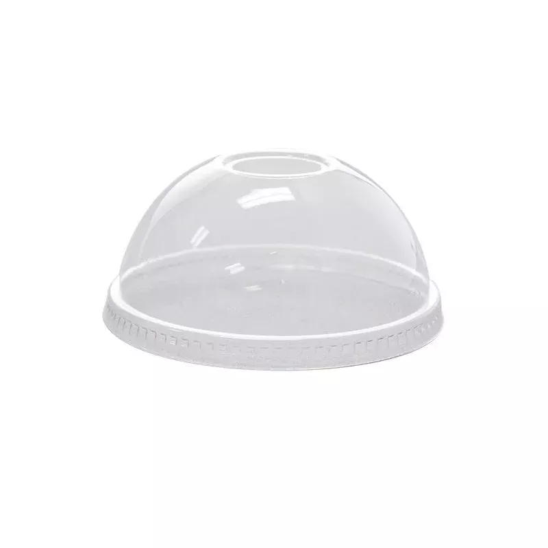 Lucky Pack LTD-097-036PET Clear Lid PET Dome Straw Slot , fit 14oz /16oz/20oz/24oz PP Cups