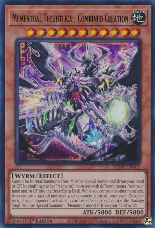 Mementoal Tecuhtlica-Combined Creation (Ultra Rare) (1st Edition) VASM-EN001 - Valiant Smashers - VASM-EN001