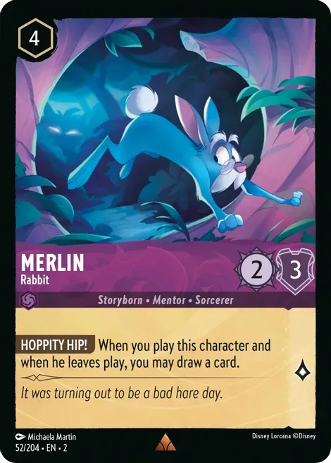 Merlin - Rabbit (Cold Foil) - Rise of the Floodborn - #52/204
