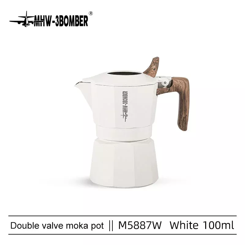 MHW-3BOMBER Double Valve Moka Pot Espressokocher 100 ml