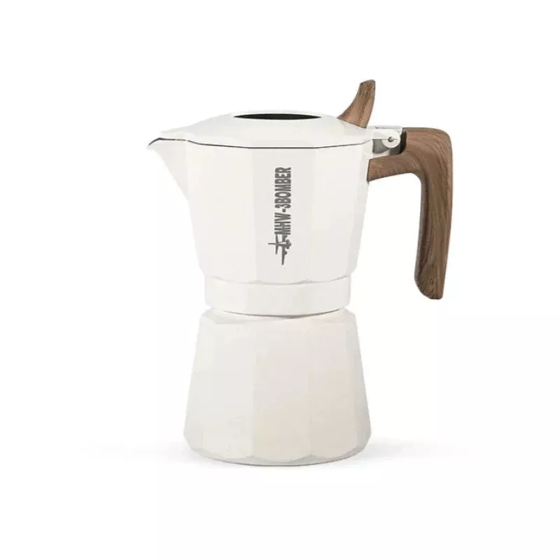 MHW-3BOMBER Double Valve Moka Pot Espressokocher wei 180 ml