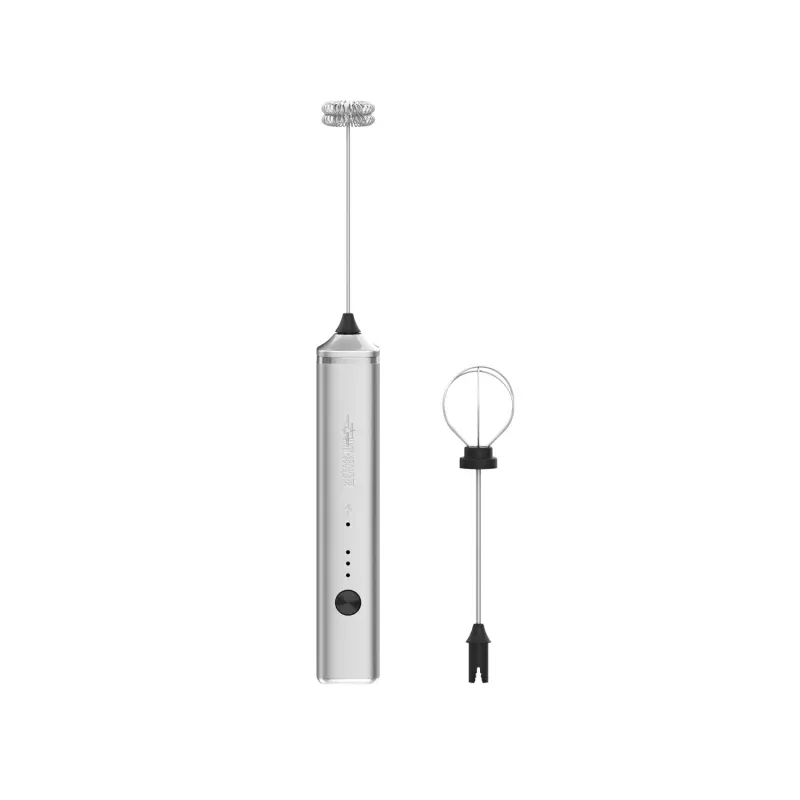 MHW-3BOMBER Handheld Electric Milk FrotherSilver/Black/White