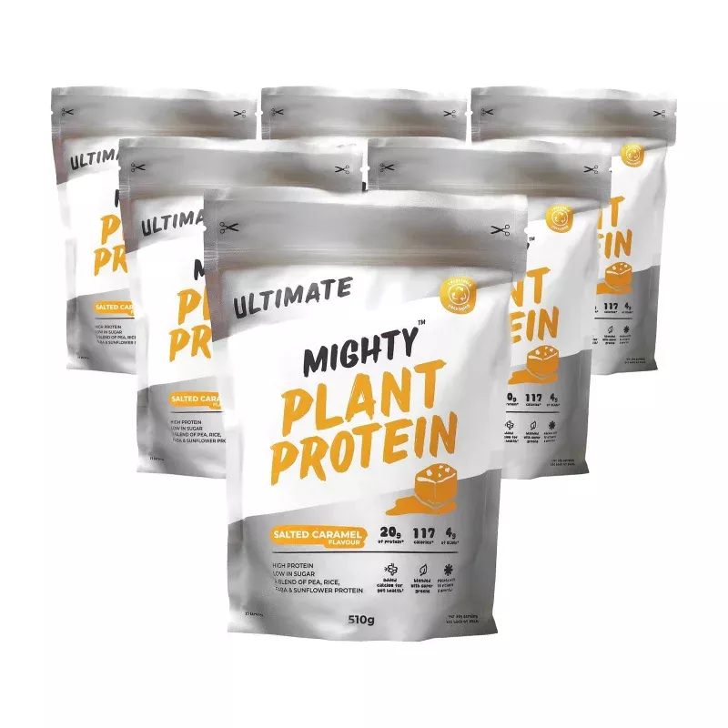 Mighty Plant Protein Powder Salted Caramel 6x510g