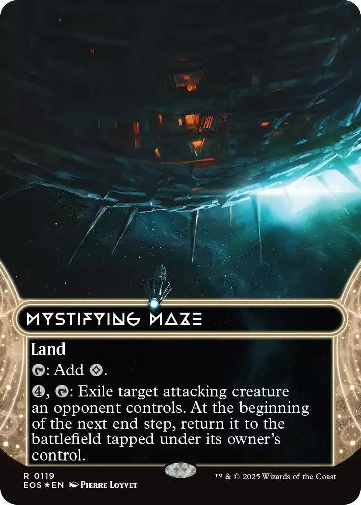 Mystifying Maze (0119) (Borderless) (Galaxy Foil) - Edge of Eternities: Stellar Sights #0119