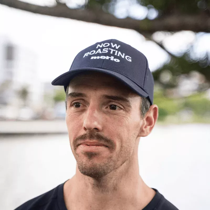 'NOW ROASTING' Staple Cap (Navy)