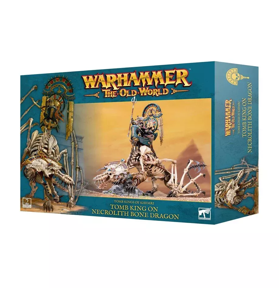 The Old World: Tomb Kings of Khemri - Tomb King on Necrolith Bone Dragon (OOS)