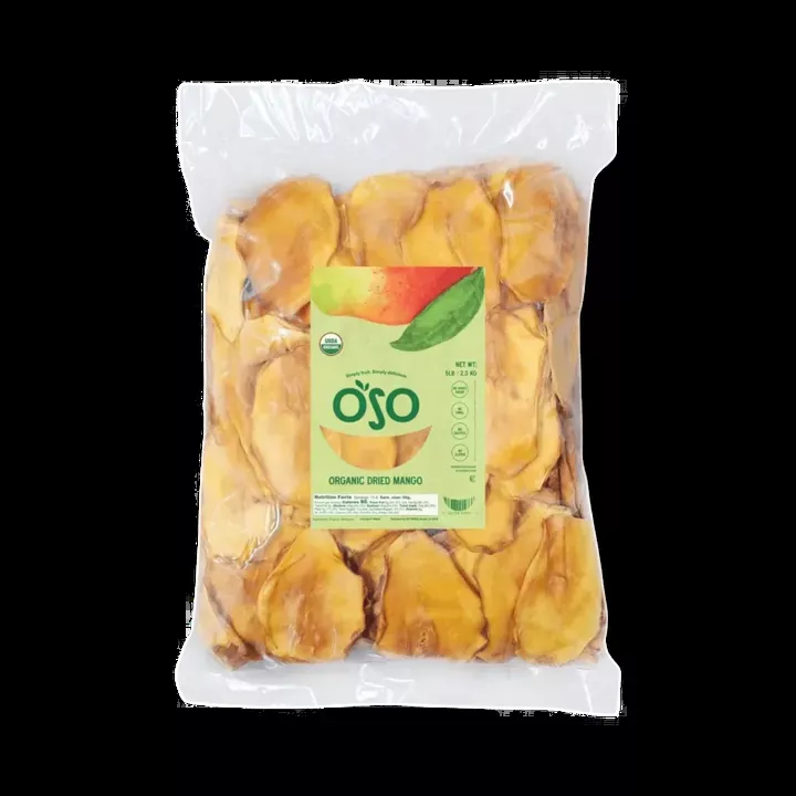 Organic Dried Mango Slices - 5lb Bulk Bag