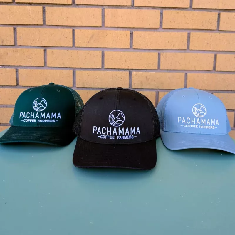 Pachamama Coffee Trucker Hat|Navy&Black&Light Blue&Dark Green