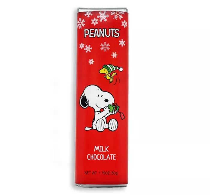 The Peanuts "Let it Snow" Snoopy Milk Chocolate - 1.75oz Bar (SNG24)