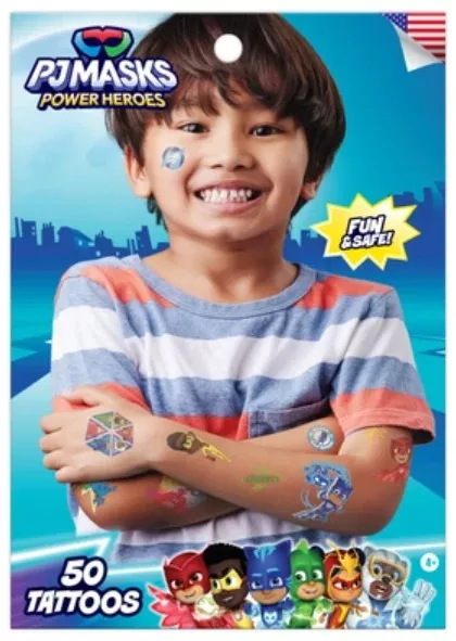 PJ Masks Tattoos 50 Pack