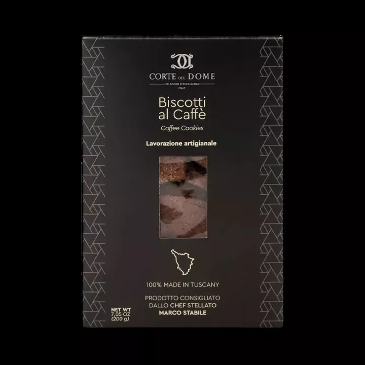 (PRE-ORDER) Corte del Dome Cookies with Coffee in box, 7.05 oz