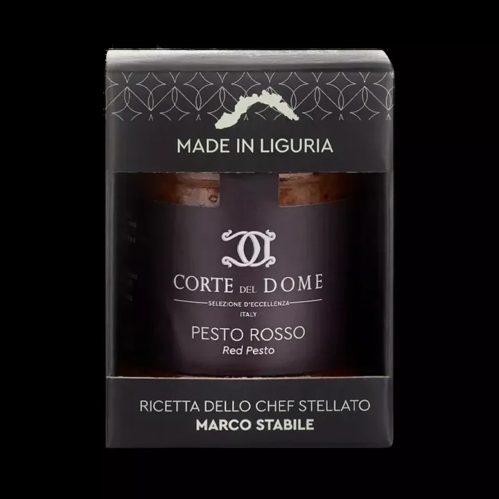 (PRE-ORDER) Corte del Dome Red Pesto in glass jar, 6.34 oz
