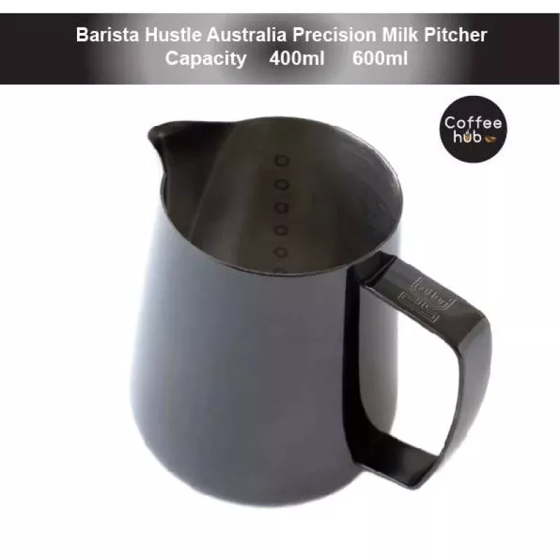 (Ready Stock)Australia Barista Hustle Precision Milk Pitcher Polished Stainless Steel 400ml 600ml