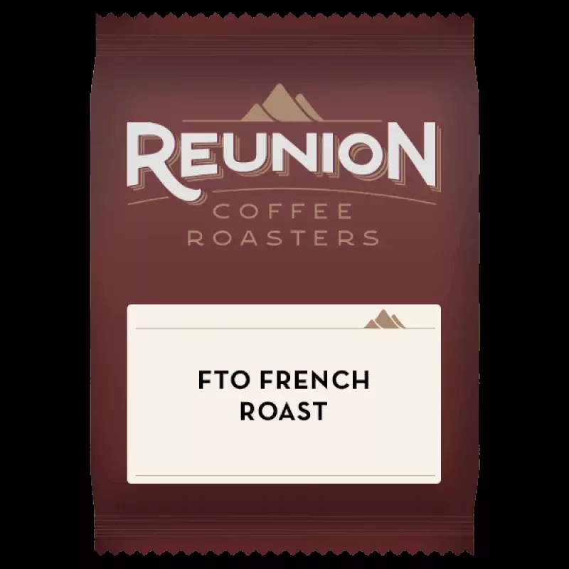 Reunion Coffee Roasters FTO French Roast Coffee (2.5oz x 24)