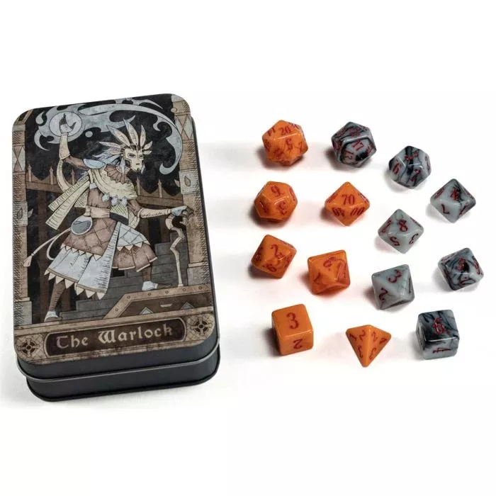 RPG Class Dice Set: The Warlock (14 Dice)