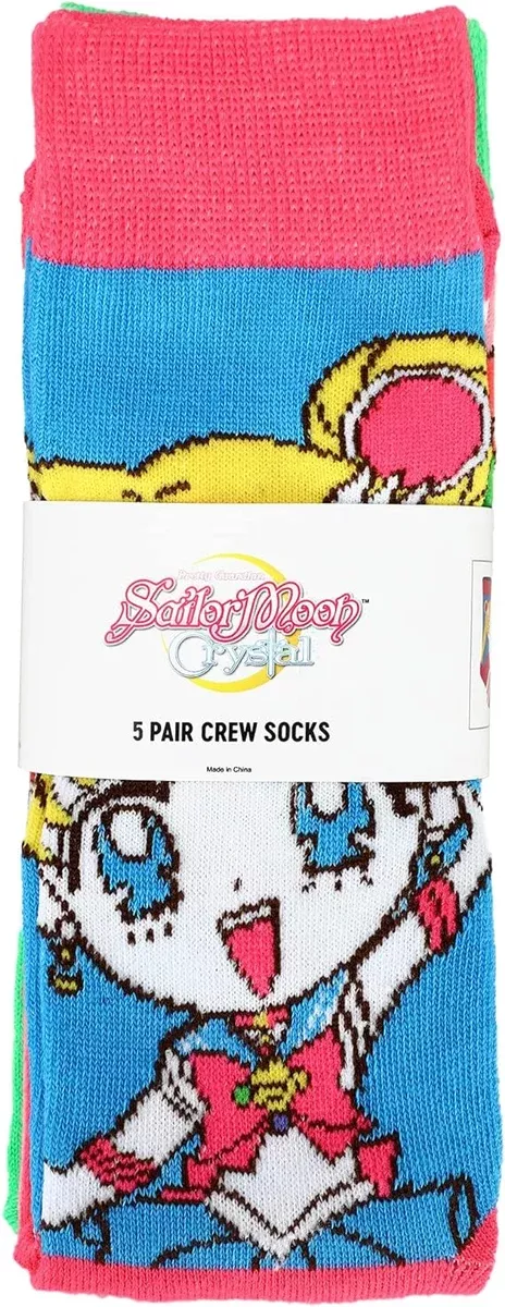 Sailor Moon Men's Crew Socks 5 Pack