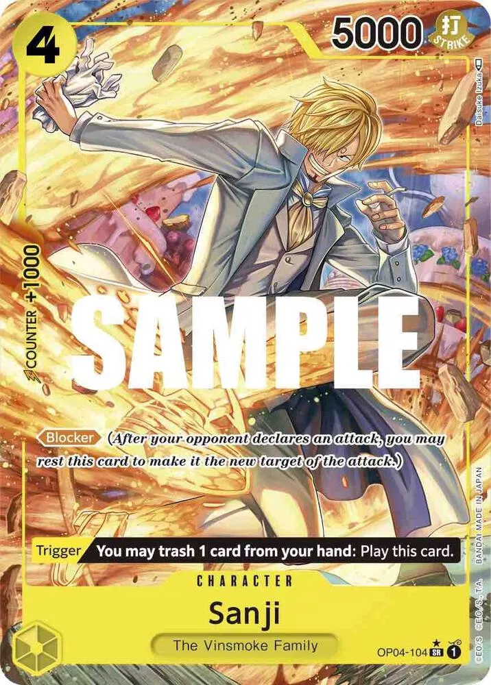 Sanji (Alternate Art) - Kingdoms of Intrigue - OP04-104