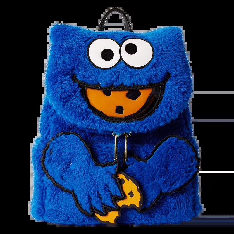 Sesame Street Cookie Monster Plush Mini Backpack