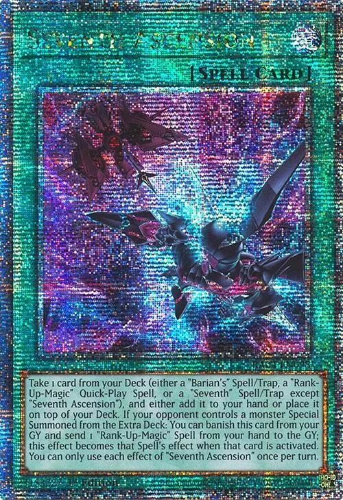 Seventh Ascension (1st Edition) (Quarter Century Secret Rare) - RA04-EN098