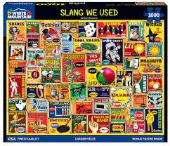 Slang We Used (1885pz) - 1000 Piece Jigsaw Puzzle