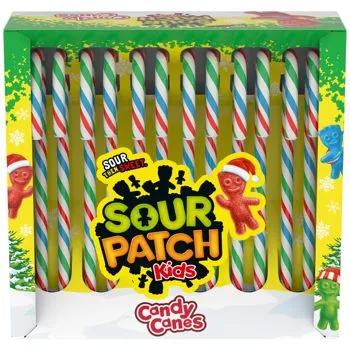 Sour Patch Kids Candy Canes - 5.29oz Box (SNG24-6)