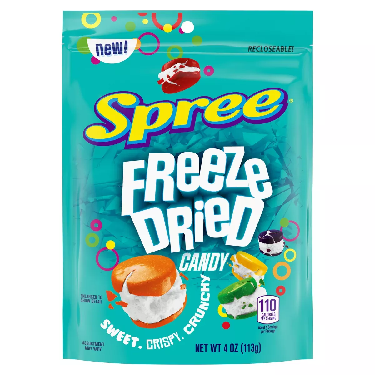 Spree Freeze Dried Candy 4oz Peg Bag