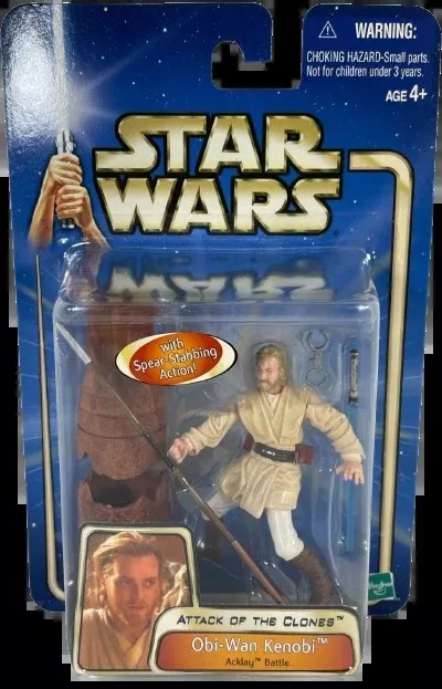 Star Wars Attack of the Clones: Obi-wan Kenobi (Acklay Battle) Action Figure