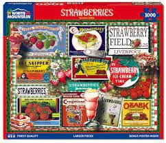 Strawberries (1878pz) - 1000 Piece Jigsaw Puzzle