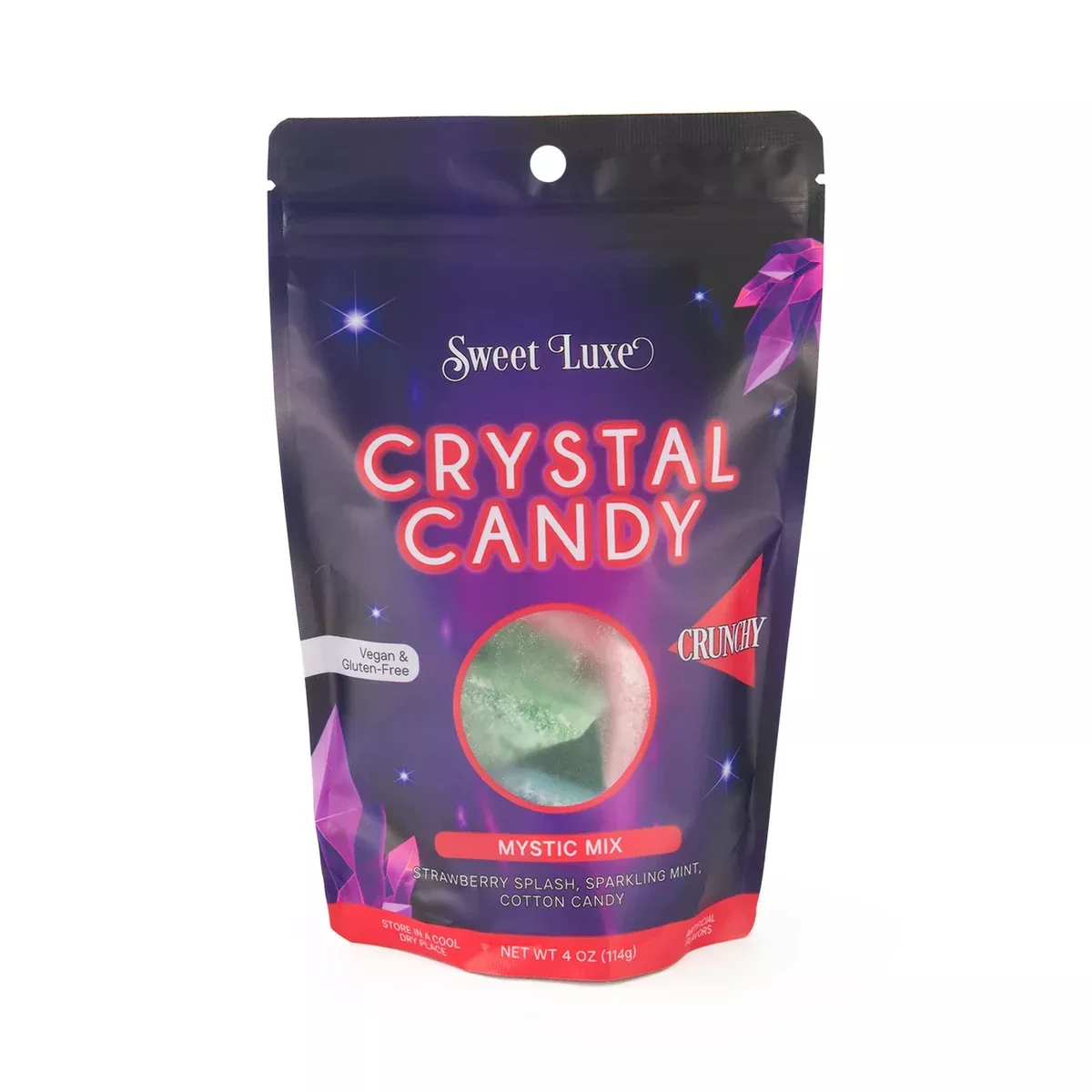 Sweet Luxe Extra Crunchy Crystal Candy Mystic Mix - 4oz Peg Bag