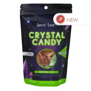 Sweet Luxe Extra Crunchy Crystal Candy Tropical Trio - 4oz Peg Bag