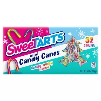 Sweetarts Christmas Mini Candy Canes - 4.8oz Box (SNG18-6)