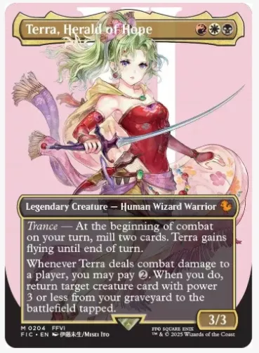 Terra, Herald of Hope (Borderless) - Commander: Final Fantasy - #0204