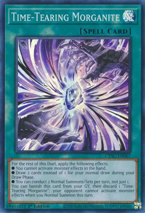 Time-Tearing Morganite (1st Edition) - Cyberstorm Access - CYAC-EN067