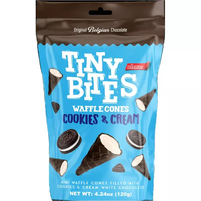Tiny Bites Cookies & Cream Waffle Bites Peg Bag - 4.24oz