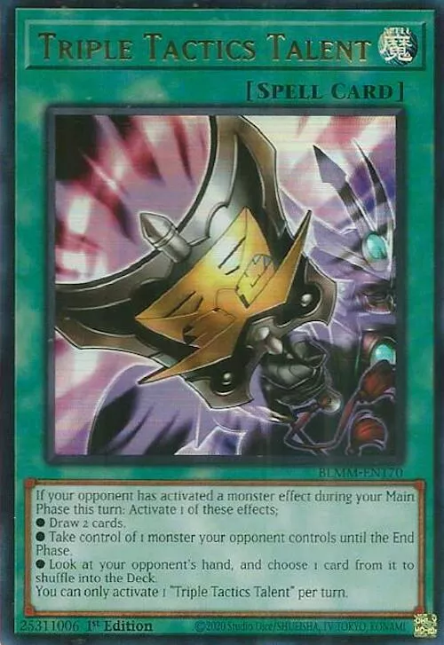 Triple Tactics Talent - (1st Edition) (Ultra Rare) Battles of Legend: Monster Mayhem - BLMM-EN170